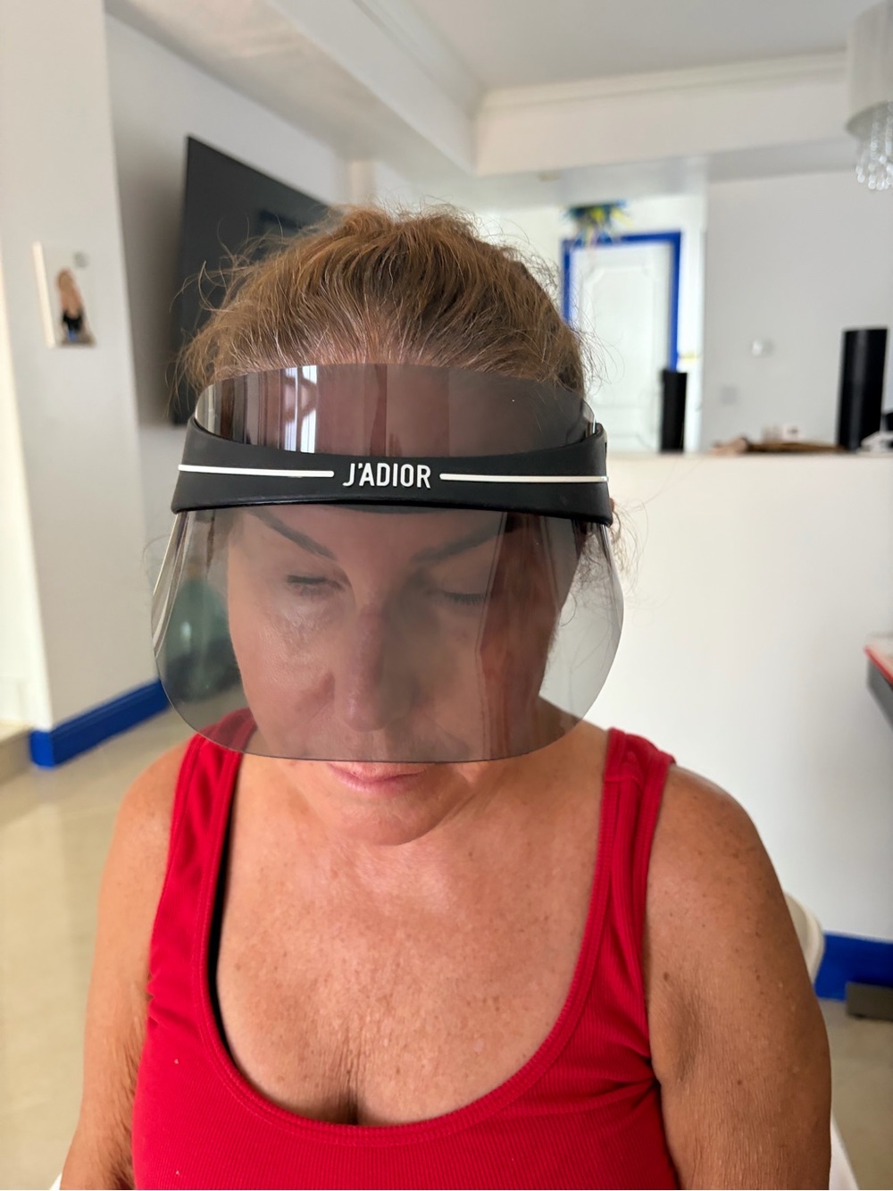Dior J'Adior Black Smoked Visor Shield